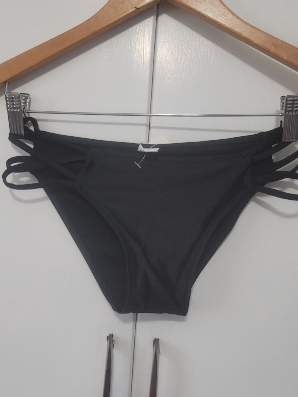 Women’s Black Strappy Bikini Bottom